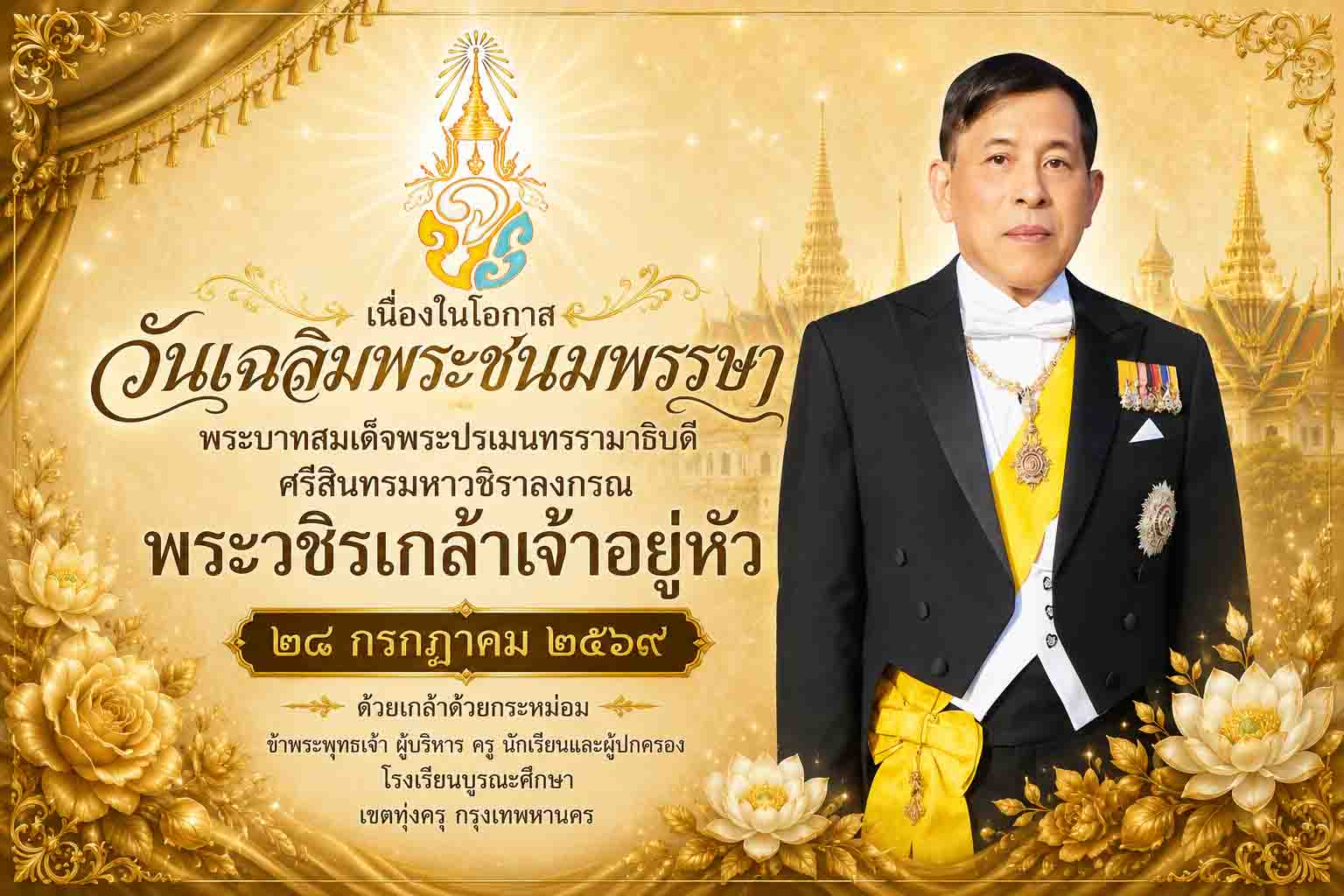 วันเฉลิมพระชนมพรรษา ร.10_2569